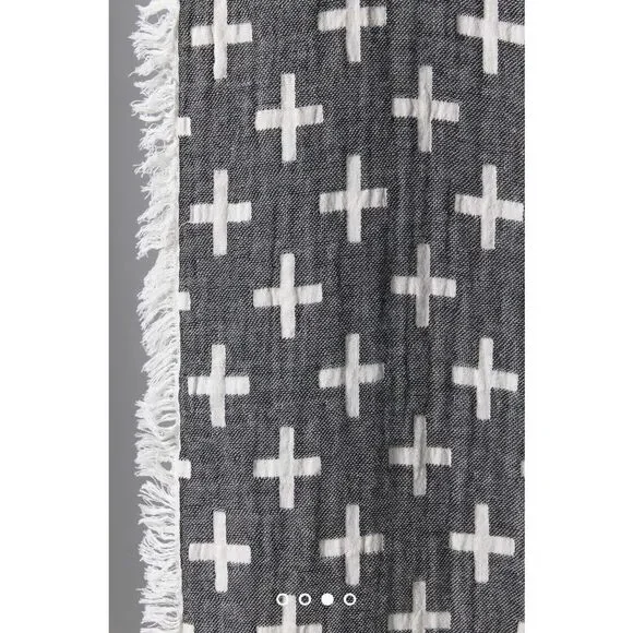 Anthropologie Woven Cass Bed Blanket Size Queen Duvet - Picture 3 of 7